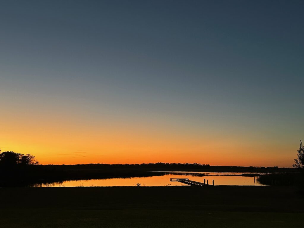 Sunset wedding photos