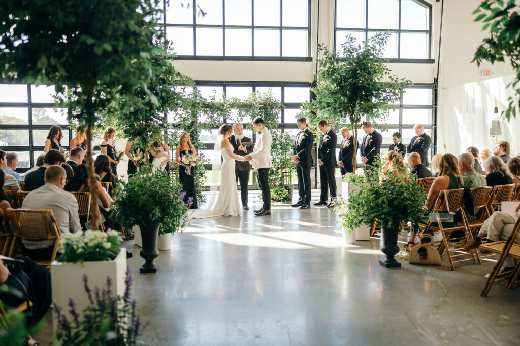 indoor garden wedding ceremony in Central Florida