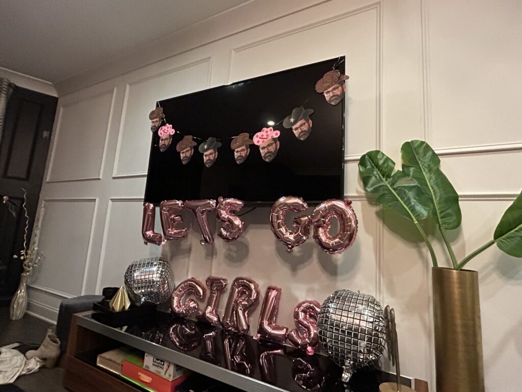 bachelorette party decor in Florida, florida weddings