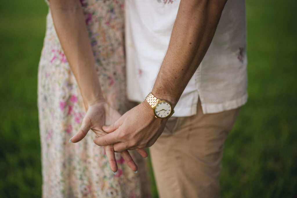 weddings in central florida, engaged couple holding hands, seeking joy through wedding planning, engagement, 