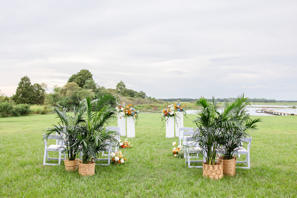 ceremony, ceremony flowers lakeside,  florists of orlando, central florida florists, weddings in florida, 